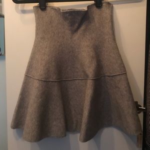 Zara Knit Skater Flounce Skirt